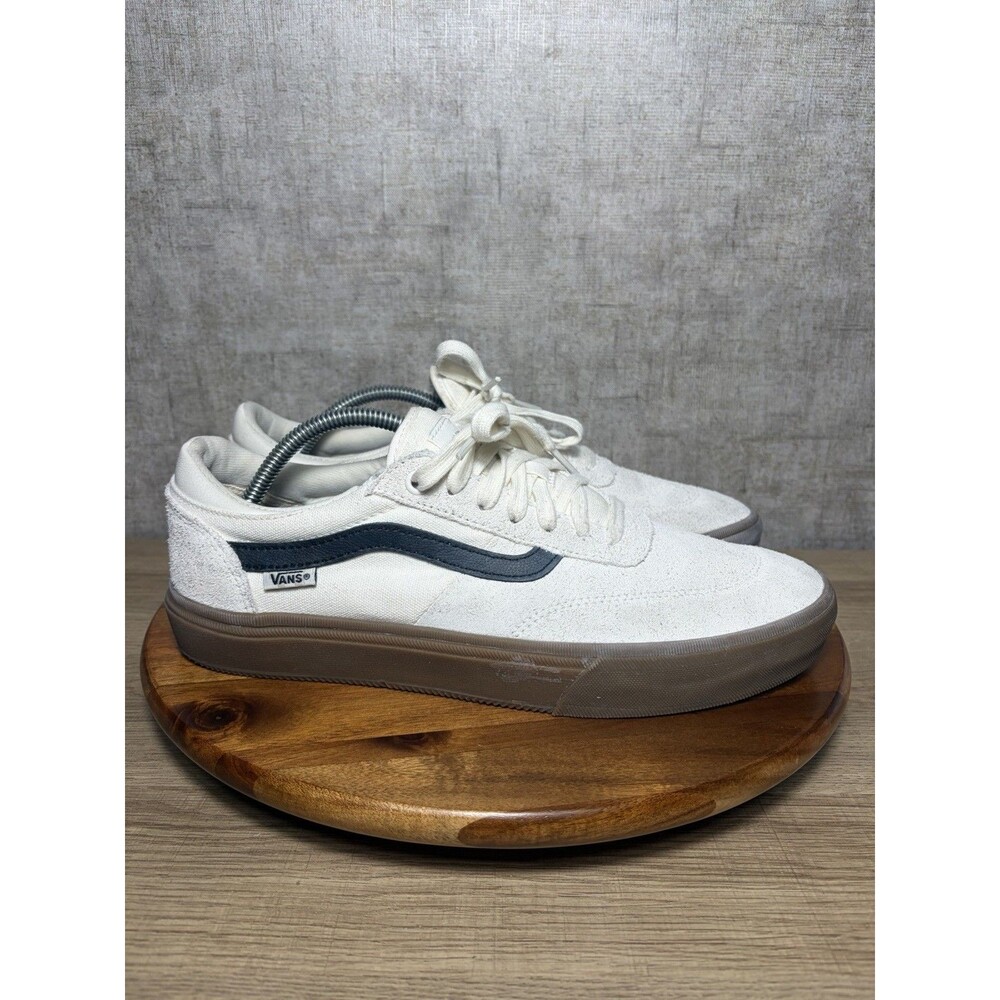 Vans Gilbert Crockett White Marshmallow Gum Pop Cush Men’s Skater Shoes Size 9.5